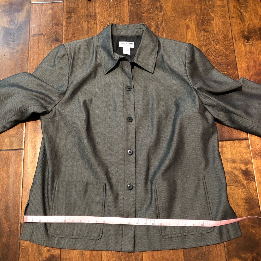 Pendleton Plus Size Jacket Blazer Gray Size 20w - image 7